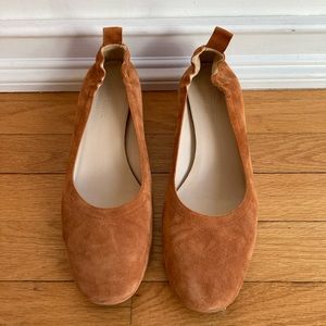 Everlane Day Heel | Suede Cognac | size 9